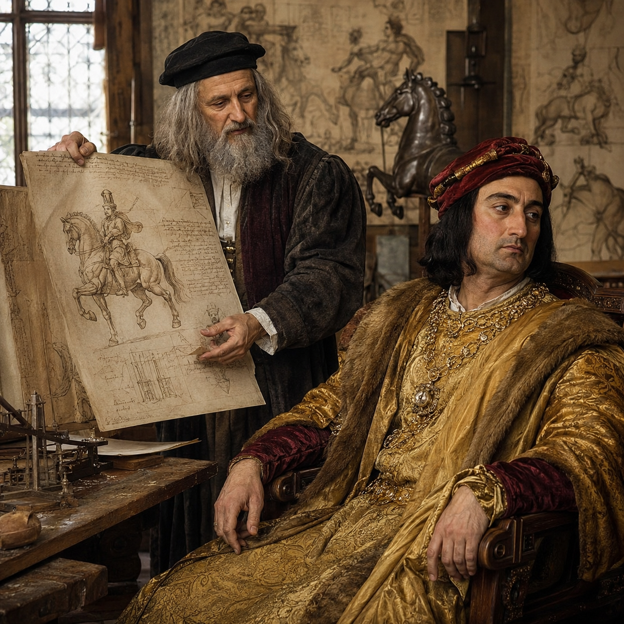 LUDOVICO IL MORO, IL MECENATE CHE SUO MALGRADO AMAVA IL POTERE